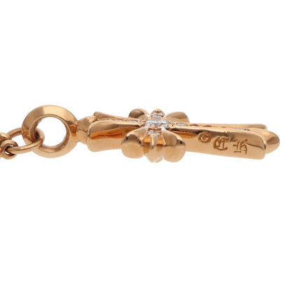 Chrome Hearts 22K Pave Diamond Gold Necklace Size 24
