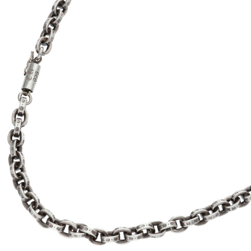 Chrome Hearts 925 Silver Paper Chain Necklace Size 18INCH