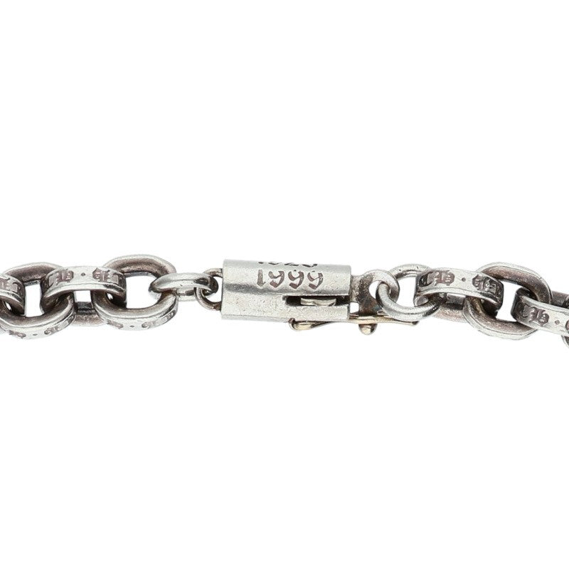 Chrome Hearts 925 Silver Paper Chain Necklace Size 18INCH