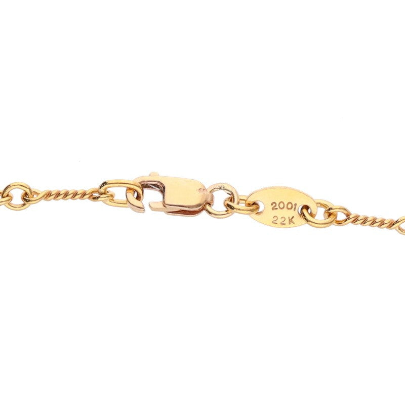 Chrome Hearts 22K Yellow Gold Chain Necklace Size 18INCH