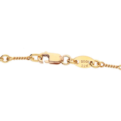 Chrome Hearts 22K Yellow Gold Chain Necklace Size 18INCH