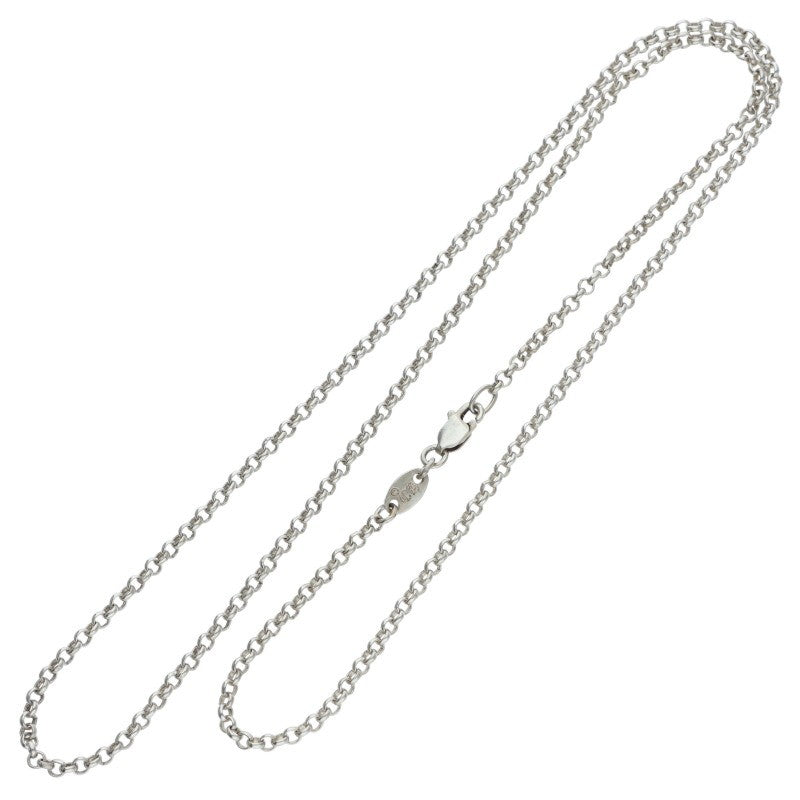 Chrome Hearts Old Roll Chain Necklace Silver Size 20INCH