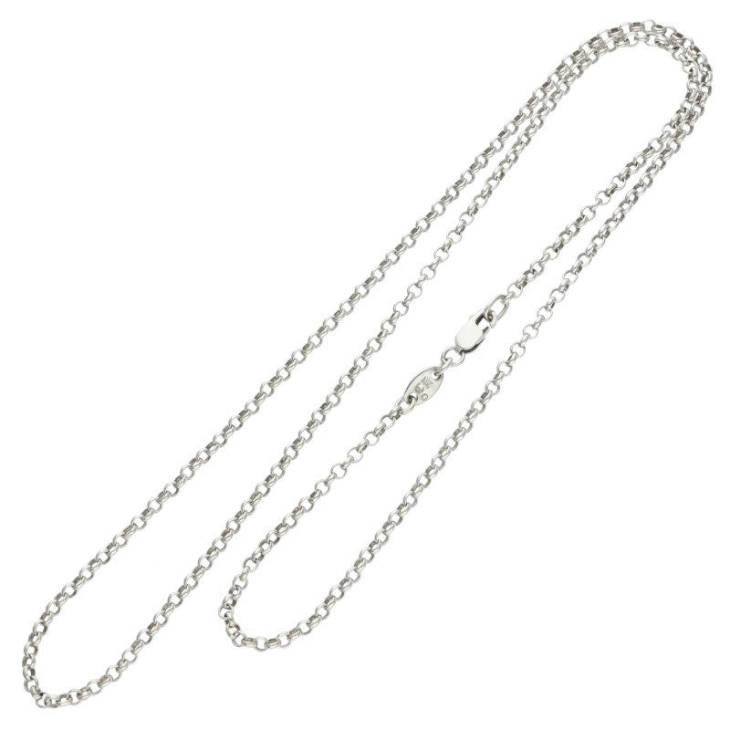 Chrome Hearts 925 Silver Roll Chain Necklace Size 20INCH