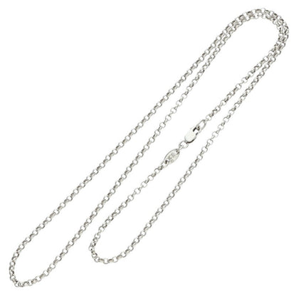 Chrome Hearts 925 Silver Roll Chain Necklace Size 20INCH
