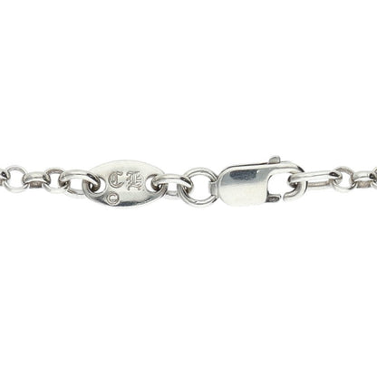 Chrome Hearts 925 Silver Roll Chain Necklace Size 20INCH