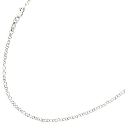Chrome Hearts Silver Roll Chain Necklace Size 18INCH