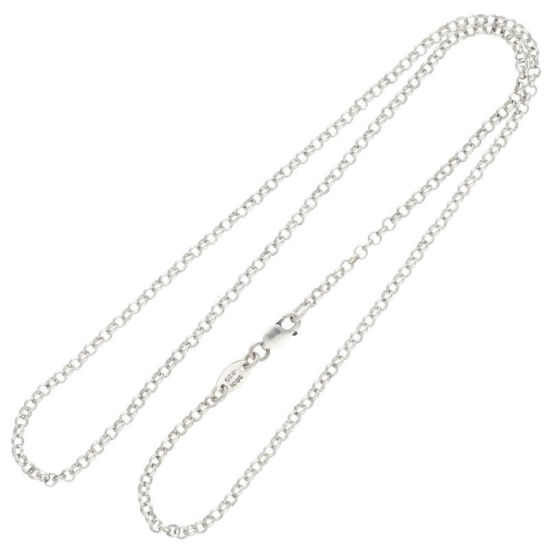 Chrome Hearts Silver Roll Chain Necklace Size 18INCH
