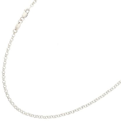 Chrome Hearts Silver Roll Chain Necklace Size 20INCH