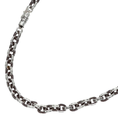 Chrome Hearts 925 Silver Paper Chain Necklace Size 24INCH