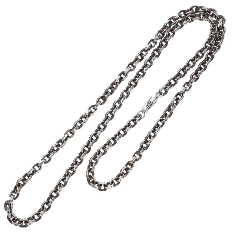 Chrome Hearts 925 Silver Paper Chain Necklace Size 24INCH