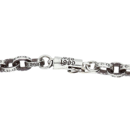 Chrome Hearts 925 Silver Paper Chain Necklace Size 24INCH