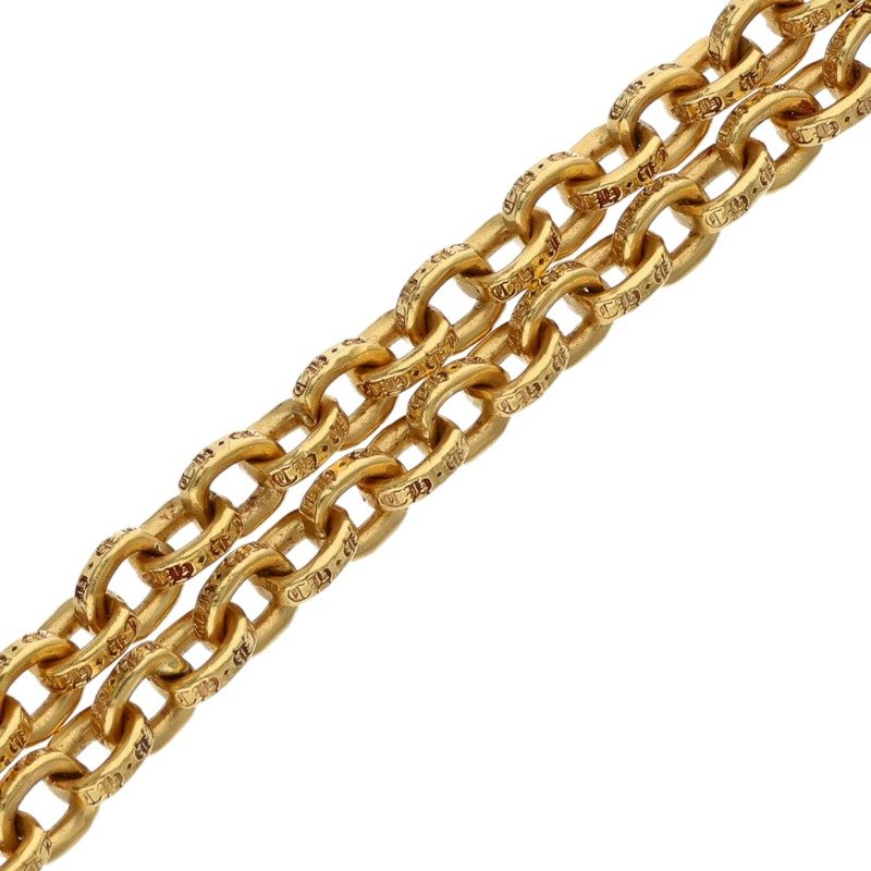 Chrome Hearts 22K 14K Paper Chain Necklace Size 20 Inch