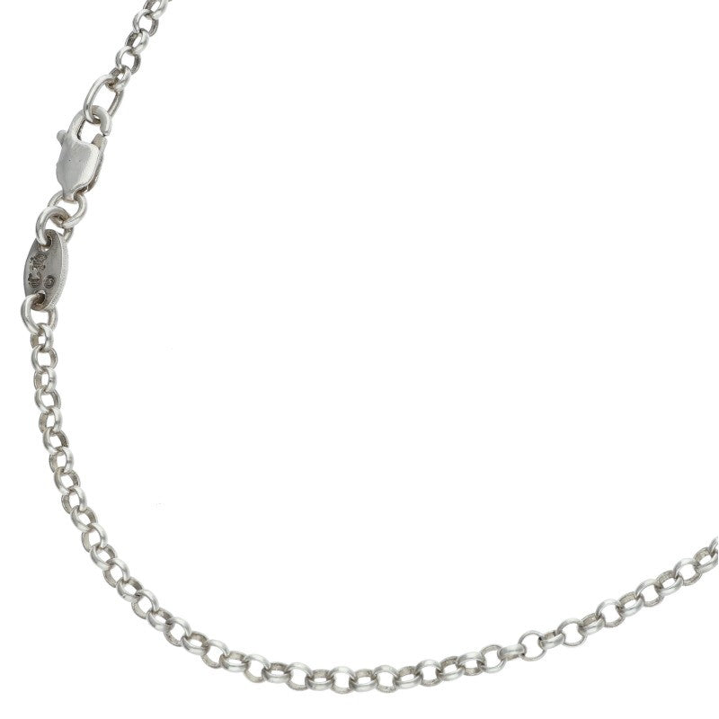 Chrome Hearts 925 Silver Roll Chain Necklace Size 20INCH