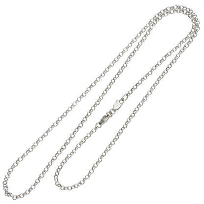 Chrome Hearts 925 Silver Roll Chain Necklace Size 20INCH