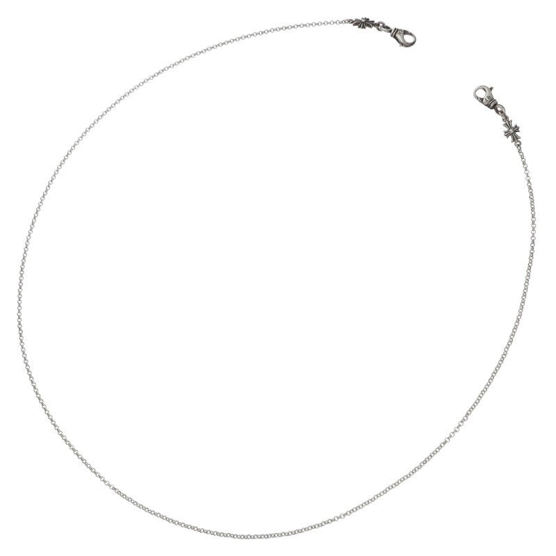 Chrome Hearts 925 Silver Mask Chain Necklace Size 30INCH