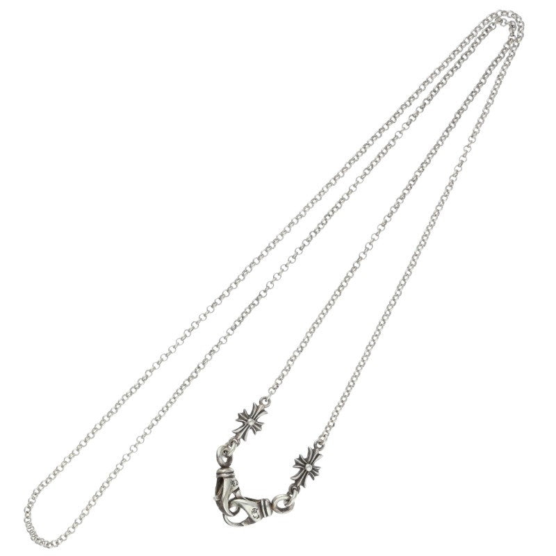 Chrome Hearts 925 Silver Mask Chain Necklace Size 30INCH