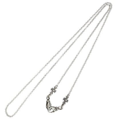 Chrome Hearts 925 Silver Mask Chain Necklace Size 30INCH