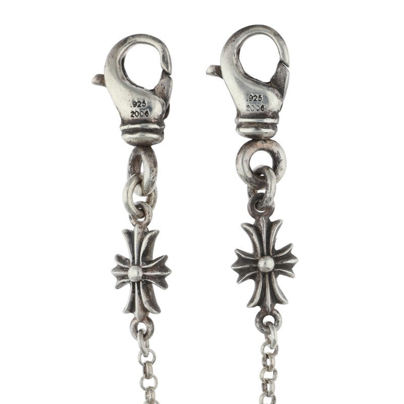 Chrome Hearts 925 Silver Mask Chain Necklace Size 30INCH