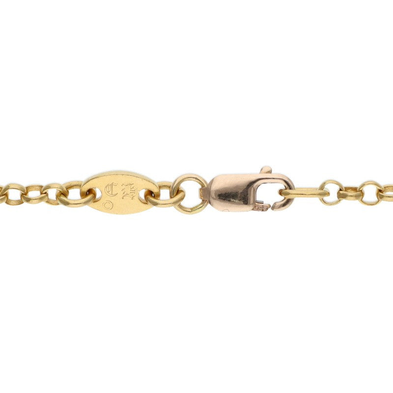 Chrome Hearts 22K Yellow Gold Chain Necklace Size 18INCH
