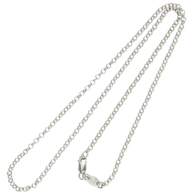 Chrome Hearts 925 Silver Roll Chain Necklace Size 16INCH