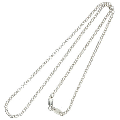 Chrome Hearts 925 Silver Roll Chain Necklace Size 16INCH