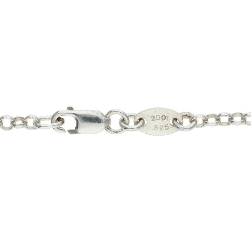 Chrome Hearts 925 Silver Roll Chain Necklace Size 16INCH