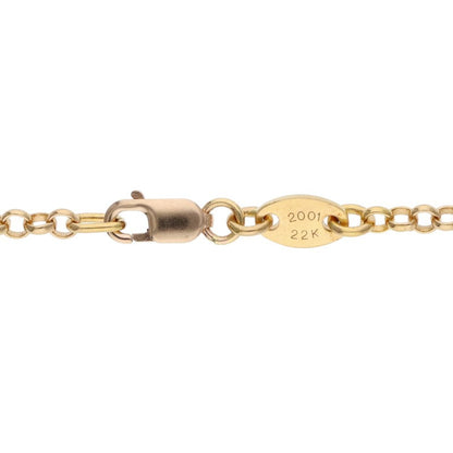 Chrome Hearts 22K Yellow Gold Chain Necklace Size 18INCH