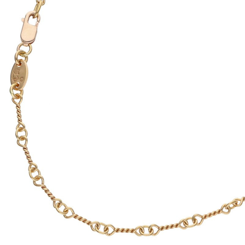 Chrome Hearts 22K Twist Chain Gold Necklace Size 18INCH
