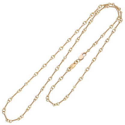 Chrome Hearts 22K Twist Chain Gold Necklace Size 18INCH