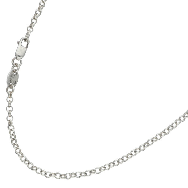 Chrome Hearts 925 Silver Roll Chain Necklace Size 32INCH