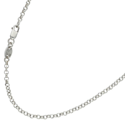Chrome Hearts 925 Silver Roll Chain Necklace Size 32INCH