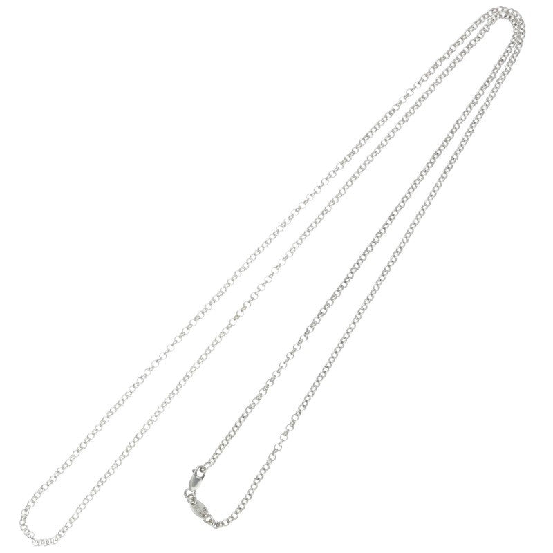 Chrome Hearts 925 Silver Roll Chain Necklace Size 32INCH