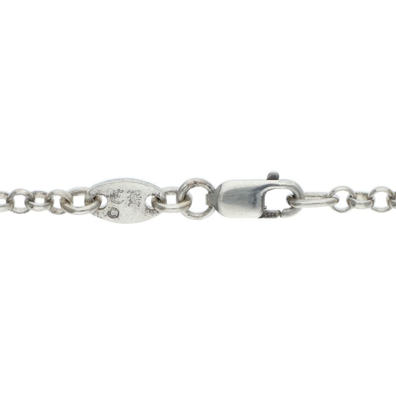 Chrome Hearts 925 Silver Roll Chain Necklace Size 32INCH