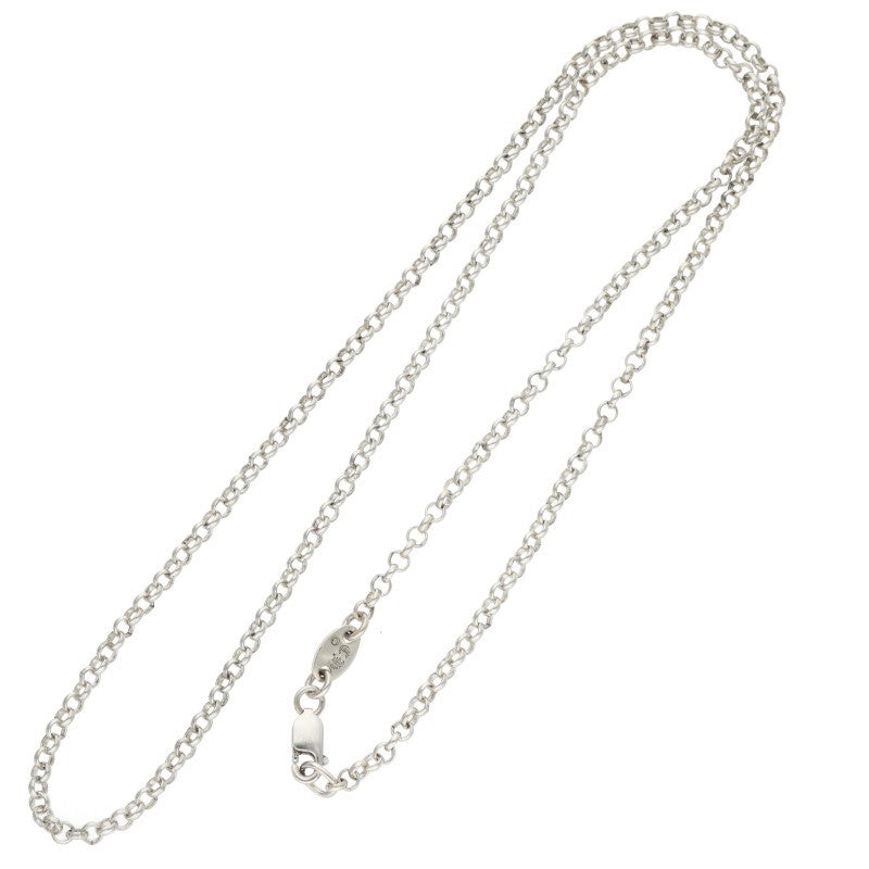 Chrome Hearts Roll Chain 925 Silver Necklace Size 18INCH