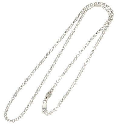 Chrome Hearts Roll Chain 925 Silver Necklace Size 18INCH