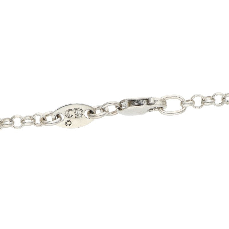Chrome Hearts Roll Chain 925 Silver Necklace Size 18INCH
