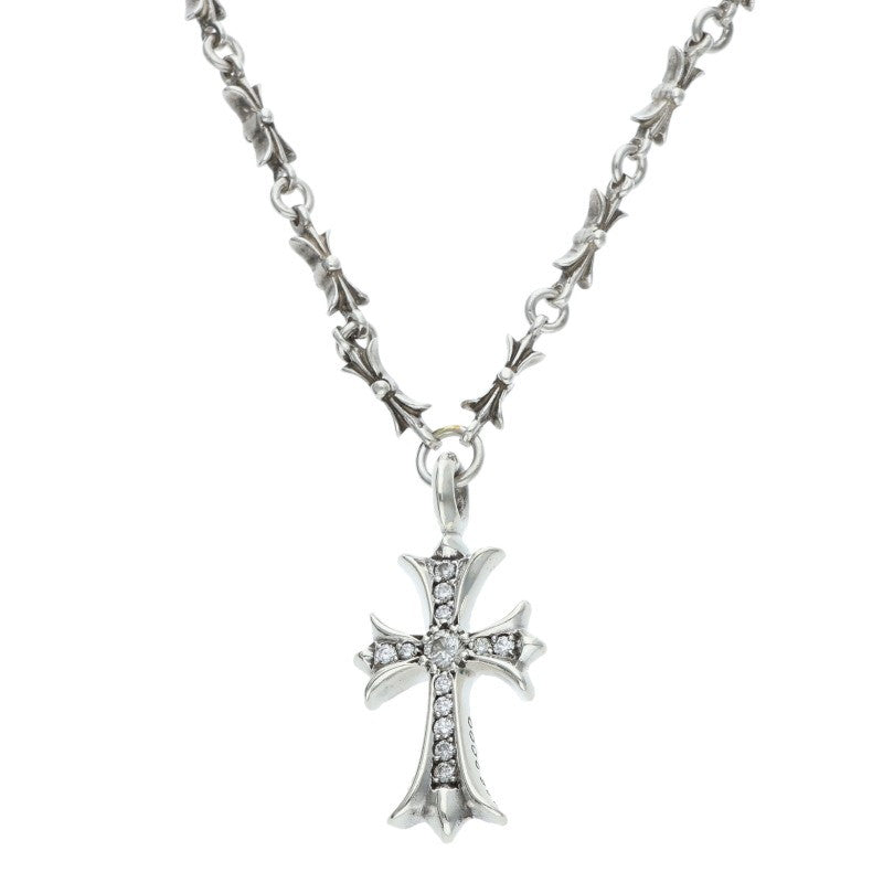 Chrome Hearts Fat Cross Tiny Bar Chain Necklace Size 20 Inch