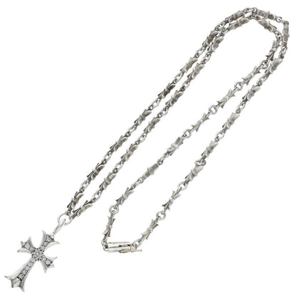 Chrome Hearts Fat Cross Tiny Bar Chain Necklace Size 20 Inch