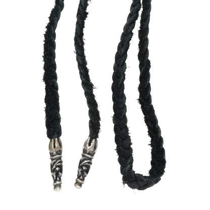 Chrome Hearts Scroll Leather Braid Necklace Size ONE SIZE