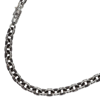 Chrome Hearts 925 Silver Paper Chain Necklace Size 20INCH