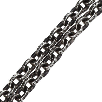 Chrome Hearts 925 Silver Paper Chain Necklace Size 20INCH