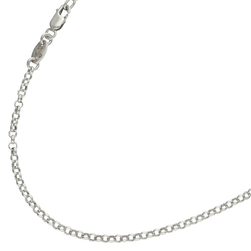 Chrome Hearts 925 Silver Roll Chain Necklace Size 20INCH