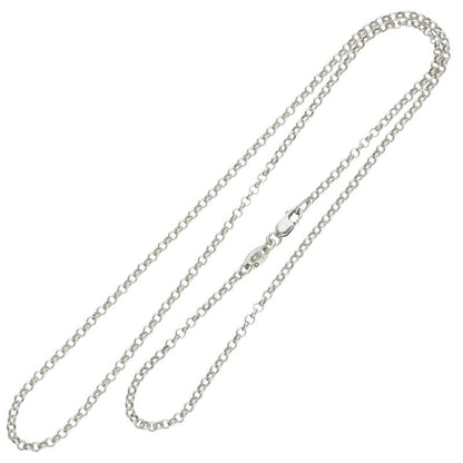 Chrome Hearts 925 Silver Roll Chain Necklace Size 20INCH