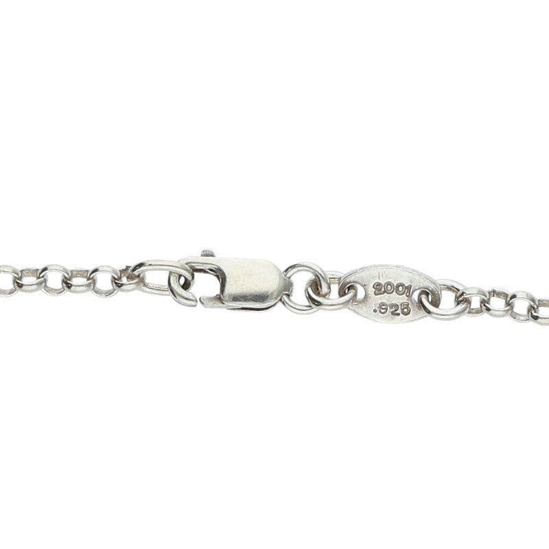 Chrome Hearts 925 Silver Roll Chain Necklace Size 20INCH