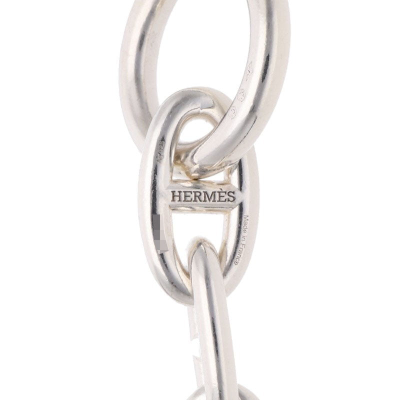 HERMES 925 Silver Chaine d'Ancre Choker Necklace Size GM