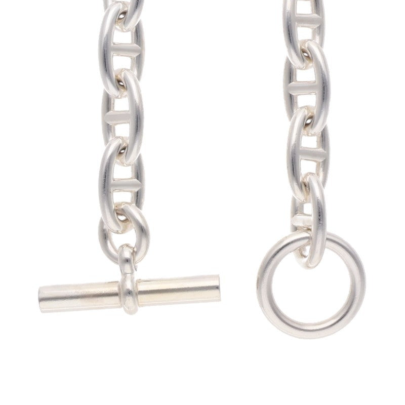 HERMES 925 Silver Chaine d'Ancre Choker Necklace Size GM