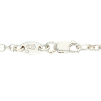 Chrome Hearts 925 Roll Chain Silver Necklace Size 20INCH