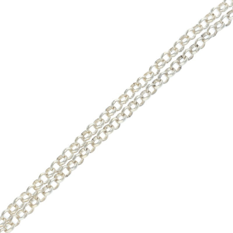 Chrome Hearts 925 Roll Chain Silver Necklace Size 20INCH