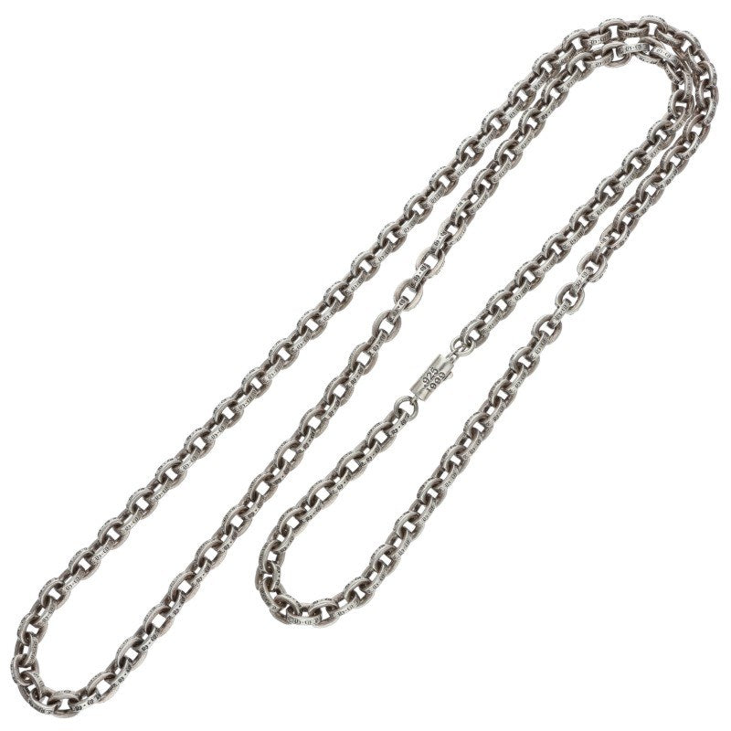 Chrome Hearts 925 Silver Paper Chain Necklace Size 24INCH