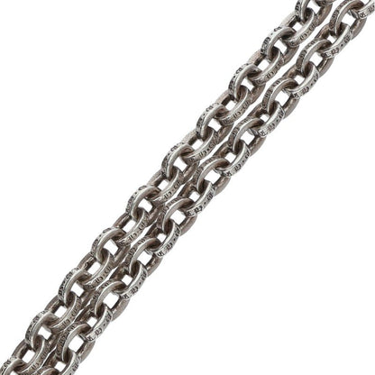 Chrome Hearts 925 Silver Paper Chain Necklace Size 24INCH